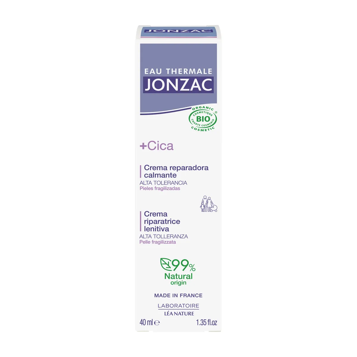 Jonzac Cica+ Repairing Soothing Cream 40ml