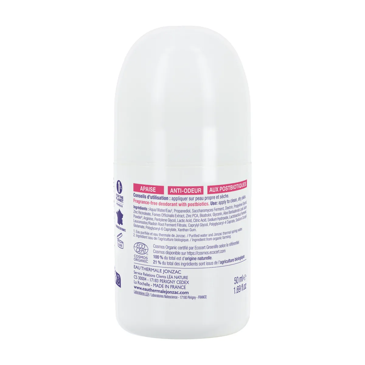 Jonzac High Tolerance Deodorant 50ml