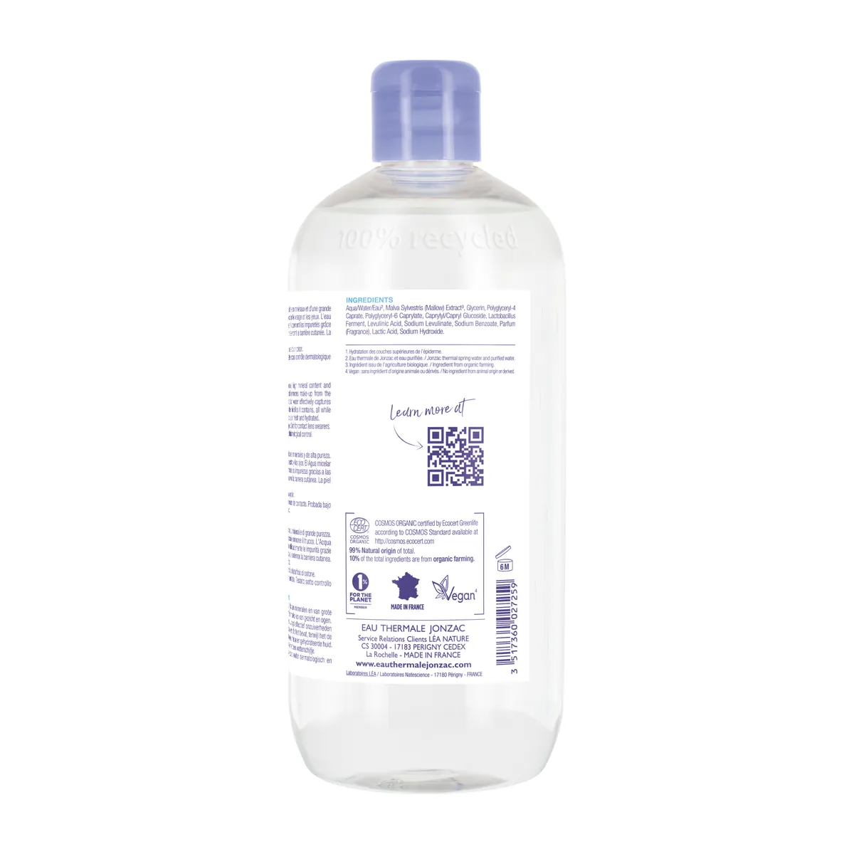 Jonzac Moisturizing Micellar Water 500ml