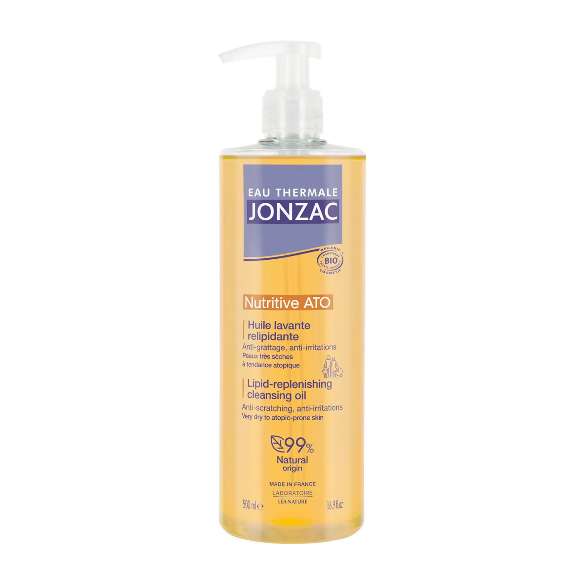 Jonzac Nutritive ATO Lipid-Replenishing Cleansing Oil 500ml