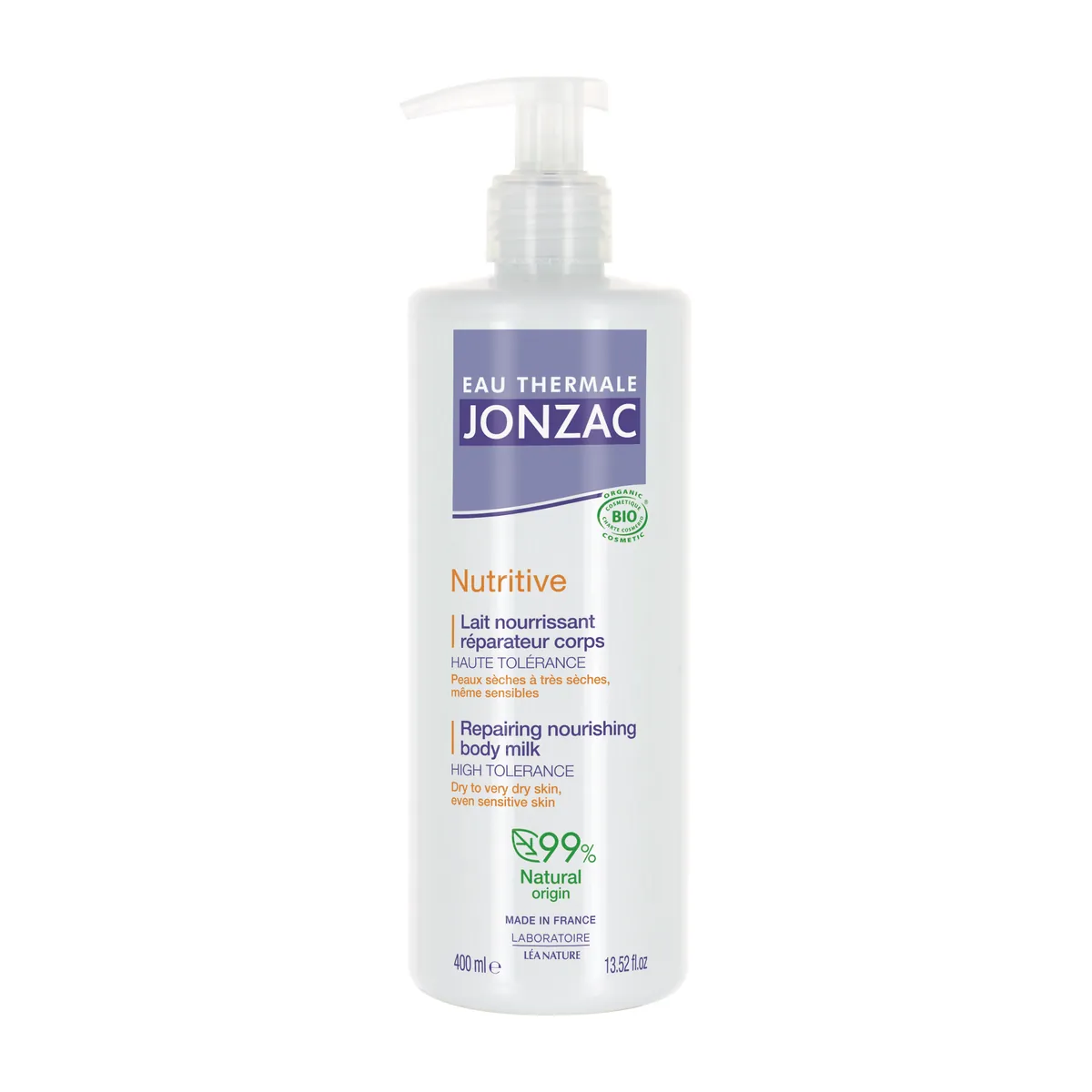 Jonzac Nutritive Repairing Nourishing Body Milk 400ml