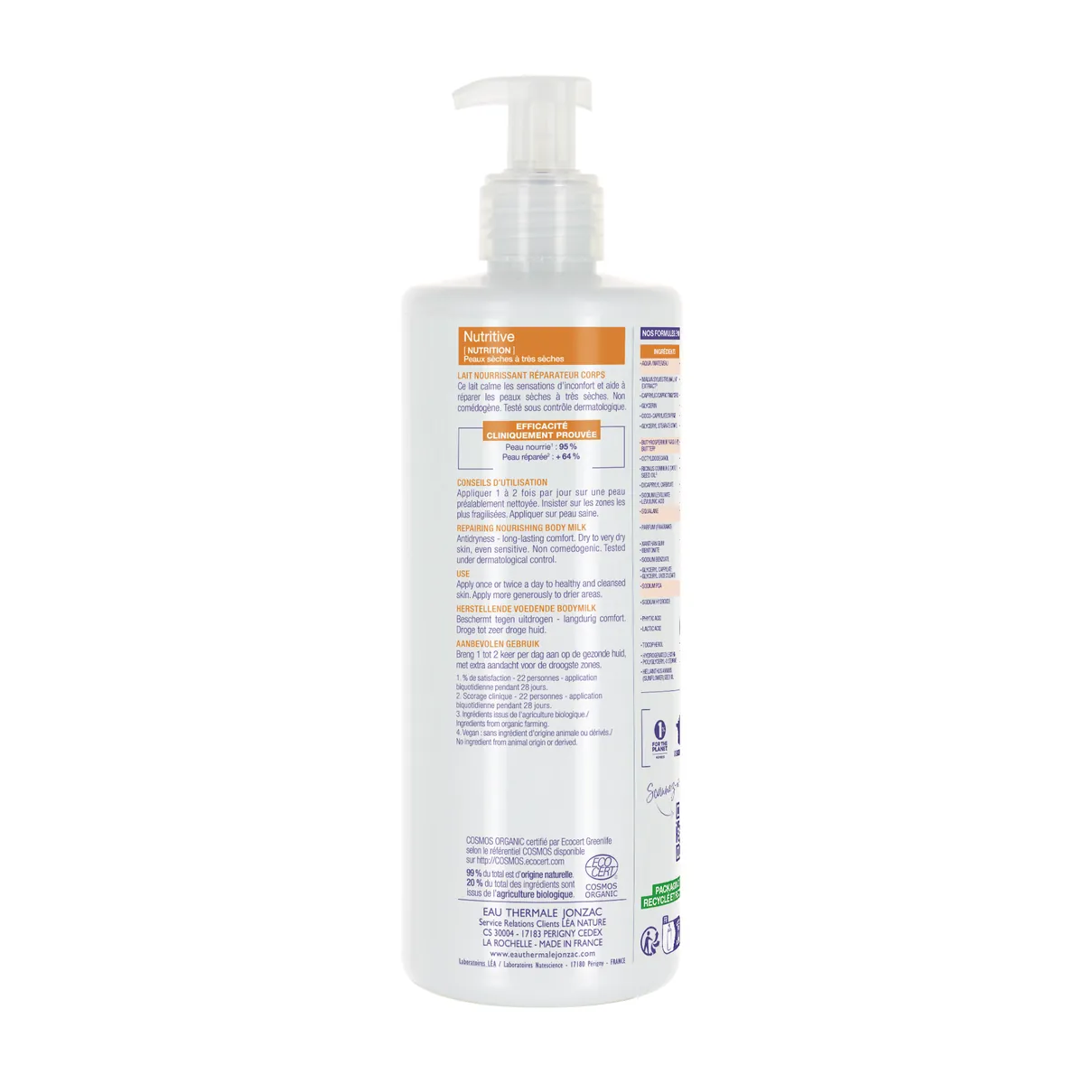 Jonzac Nutritive Repairing Nourishing Body Milk 400ml