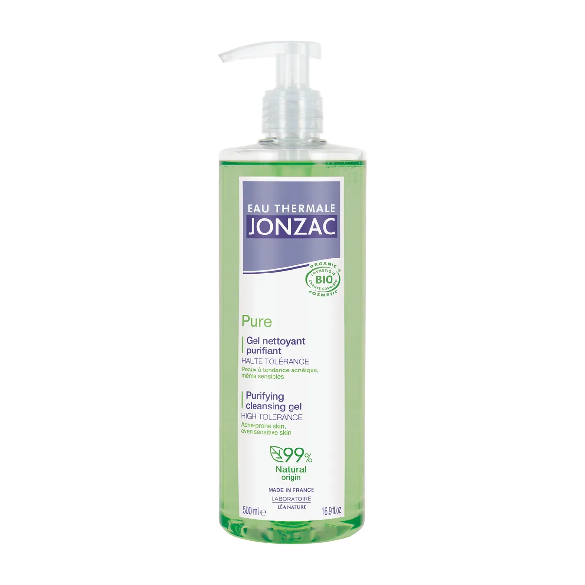 Jonzac Pure Purifying Cleansing Gel - Acne-Prone Skin 500ml