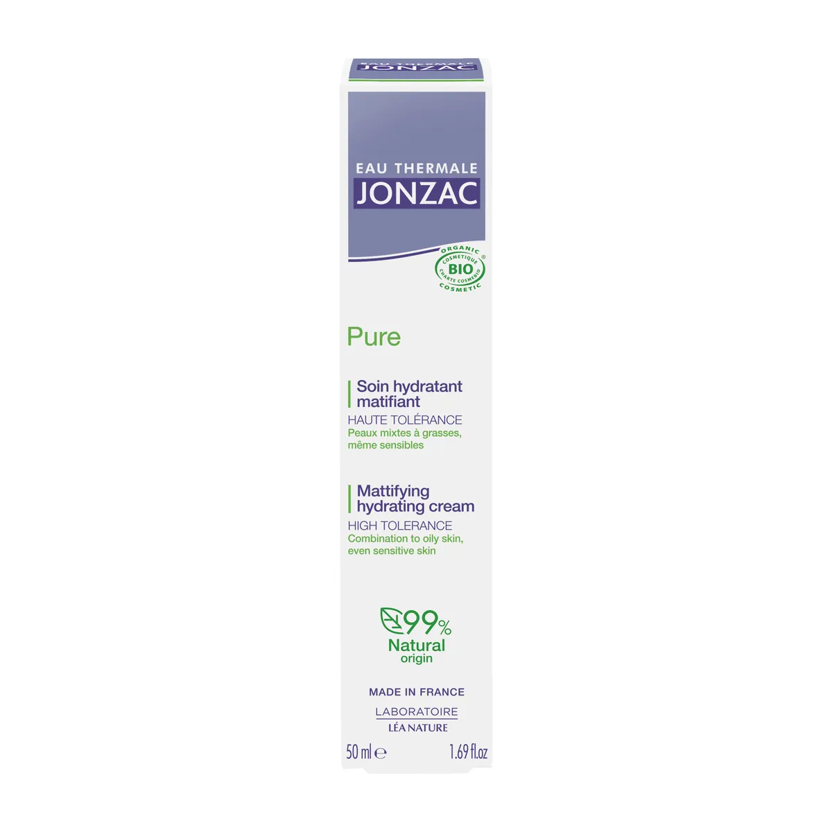 Jonzac Pure Purifying Mattifying Cream 50ml