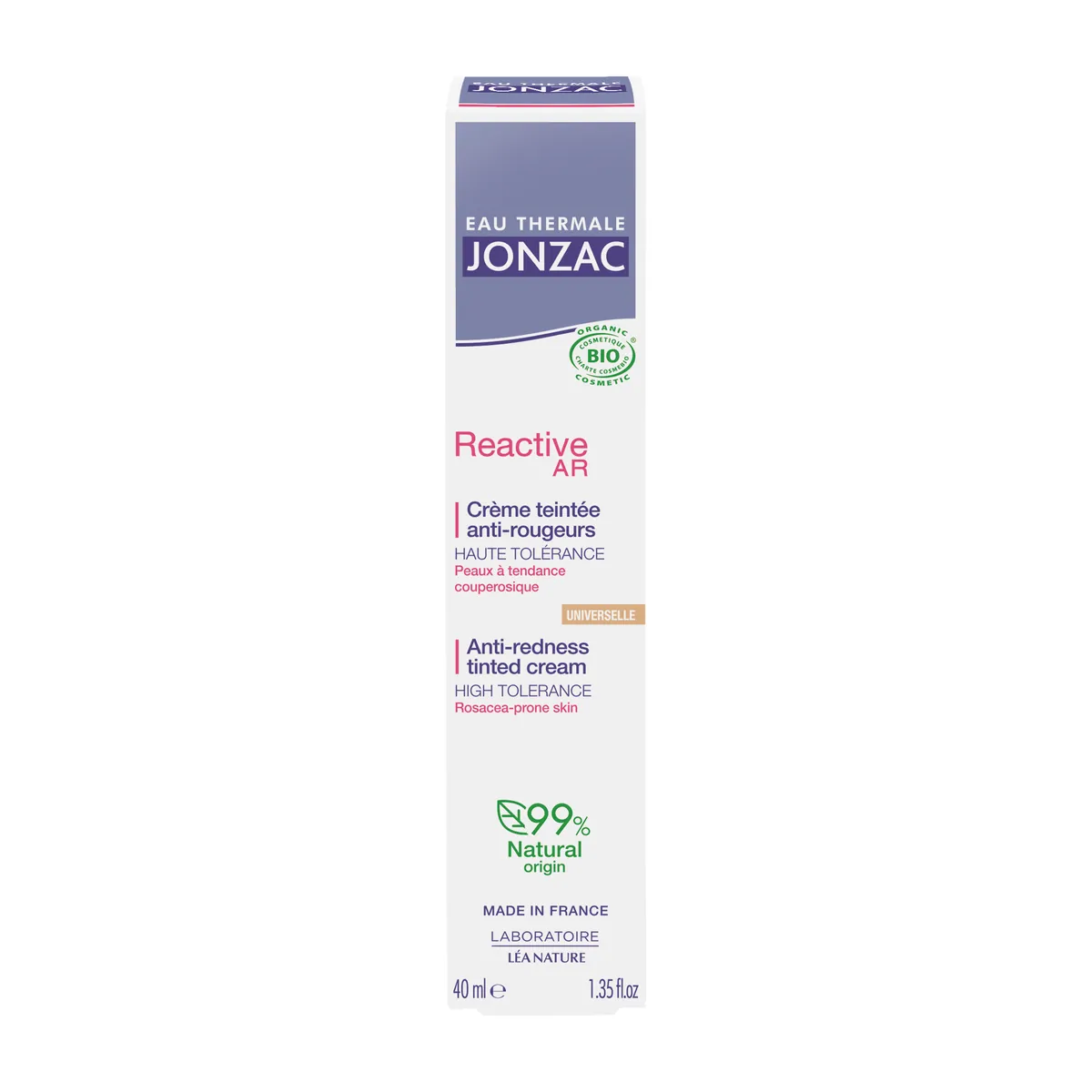 Jonzac Reactive AR Soothing Tinted Cream 40ml