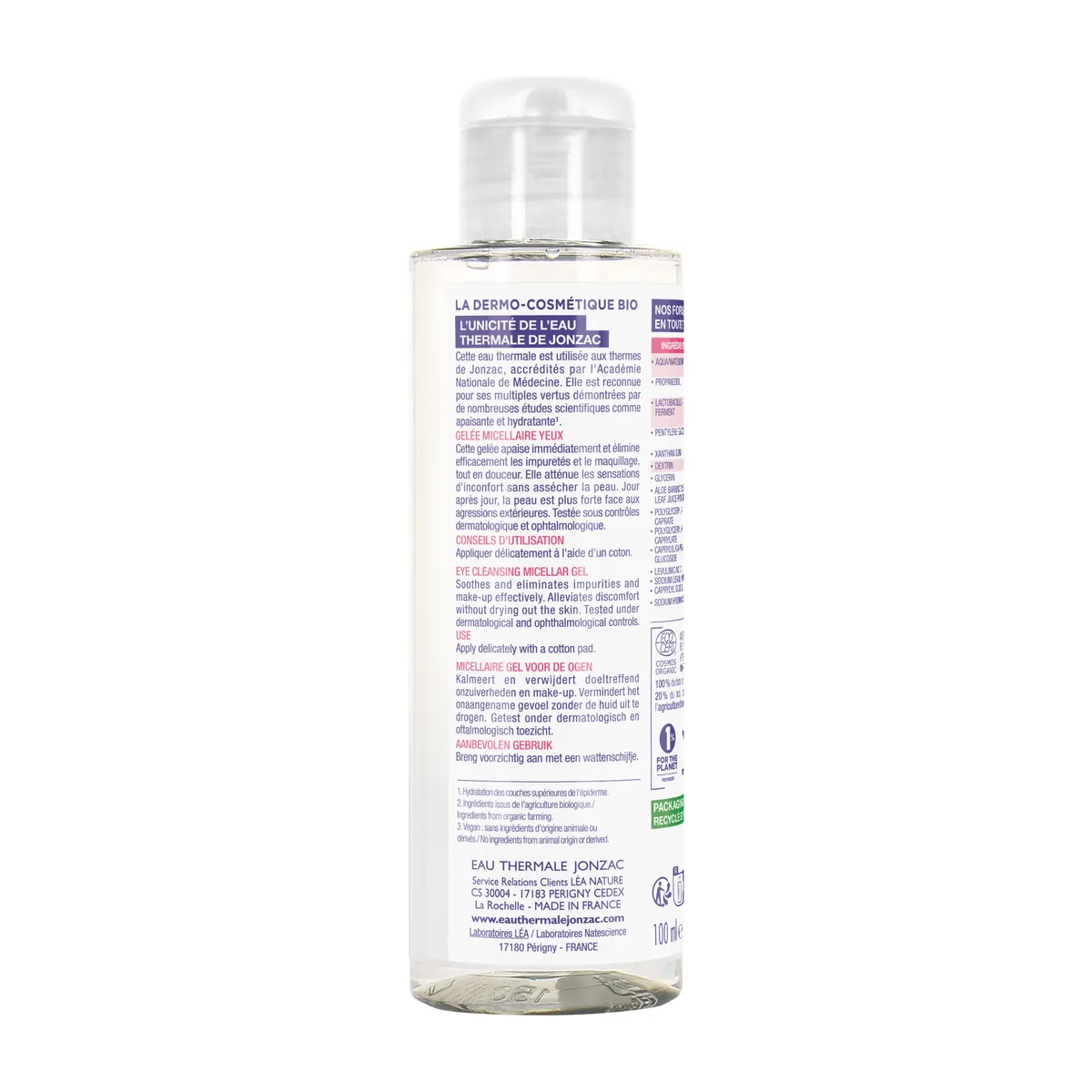 Jonzac Réactive Control Eye Cleansing Micellar Gel 100ml
