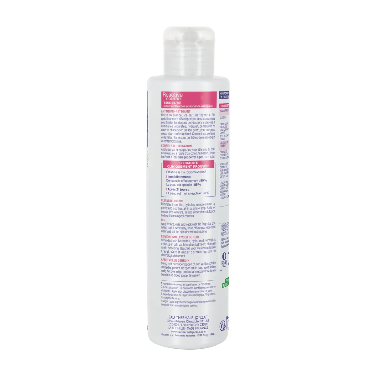 Jonzac Réactive Control High Tolerance Cleansing Lotion 200ml