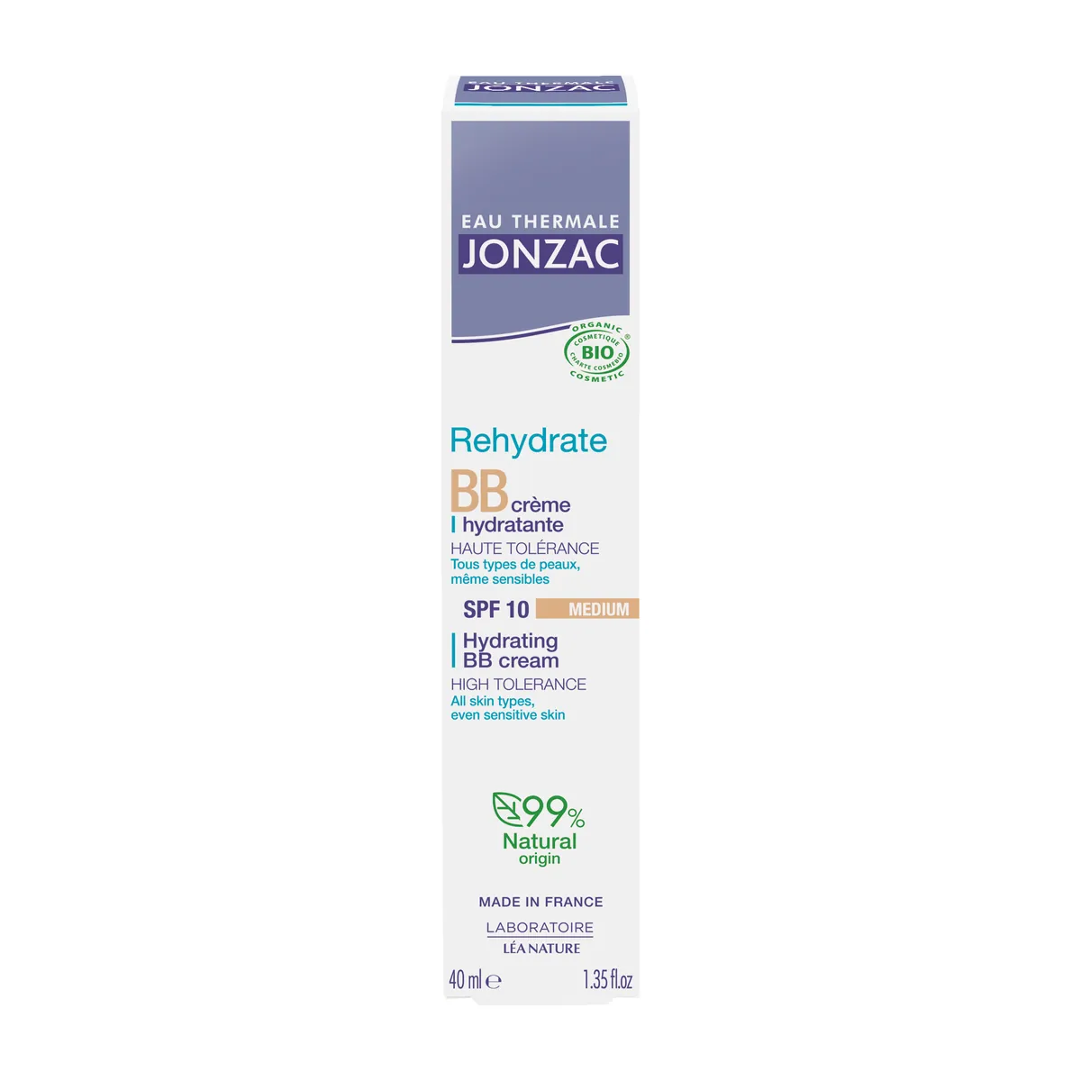 Jonzac Rehydrate Hydrating BB Cream Medium 40ml