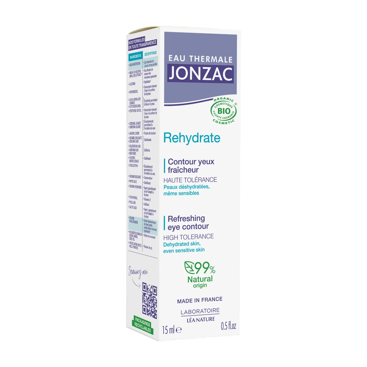 Jonzac REhydrate Refreshing Eye Contour 15ml
