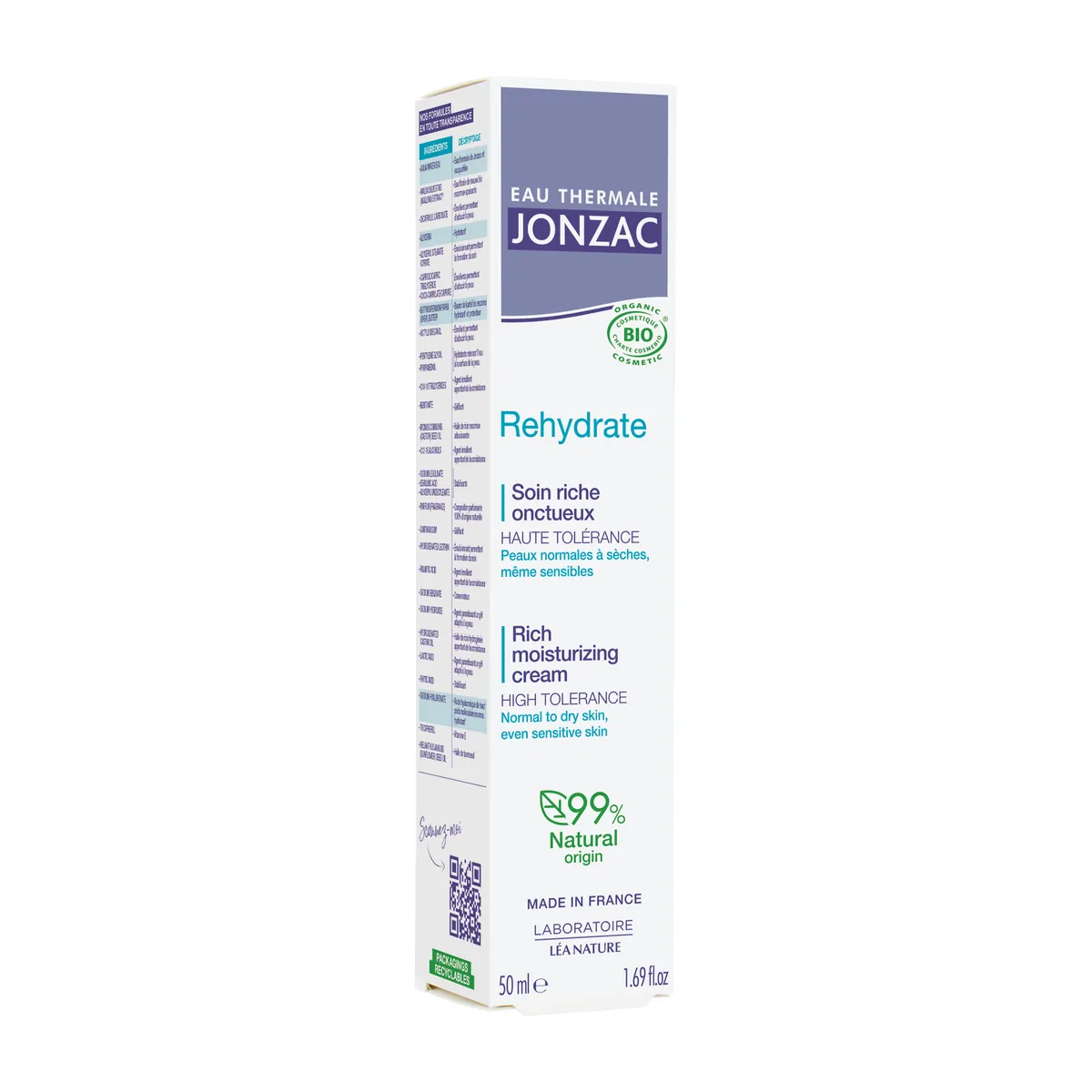 Jonzac Rehydrate Rich Moisturizing Cream 50ml