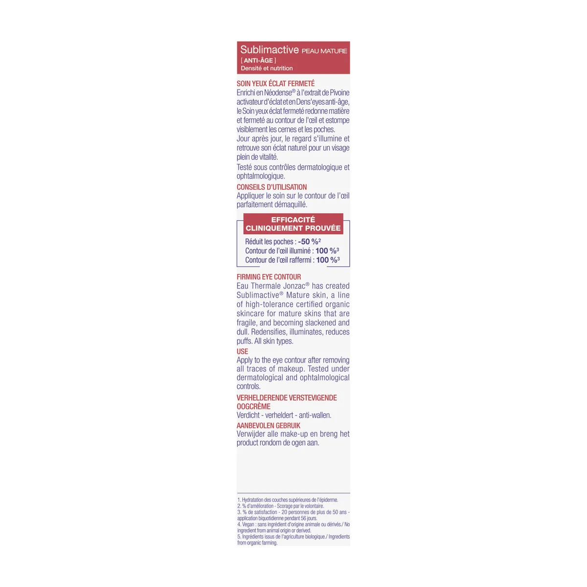 Jonzac Sublimactive PM Firming Eye Contour 15ml
