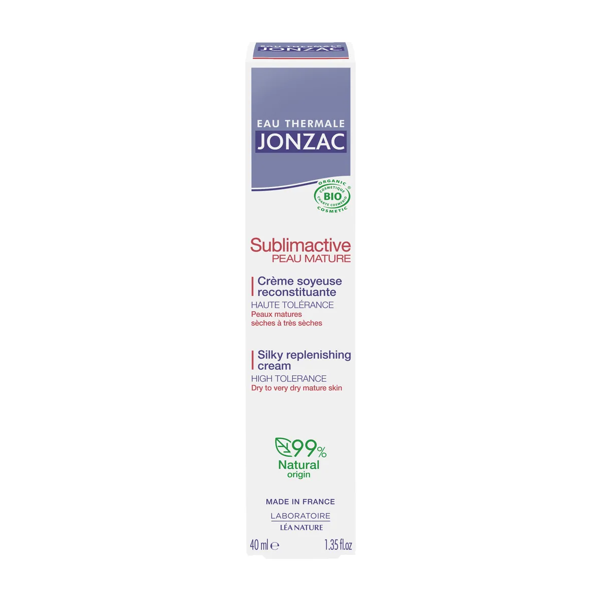 Jonzac Sublimactive PM Silky Restorative Cream 40ml