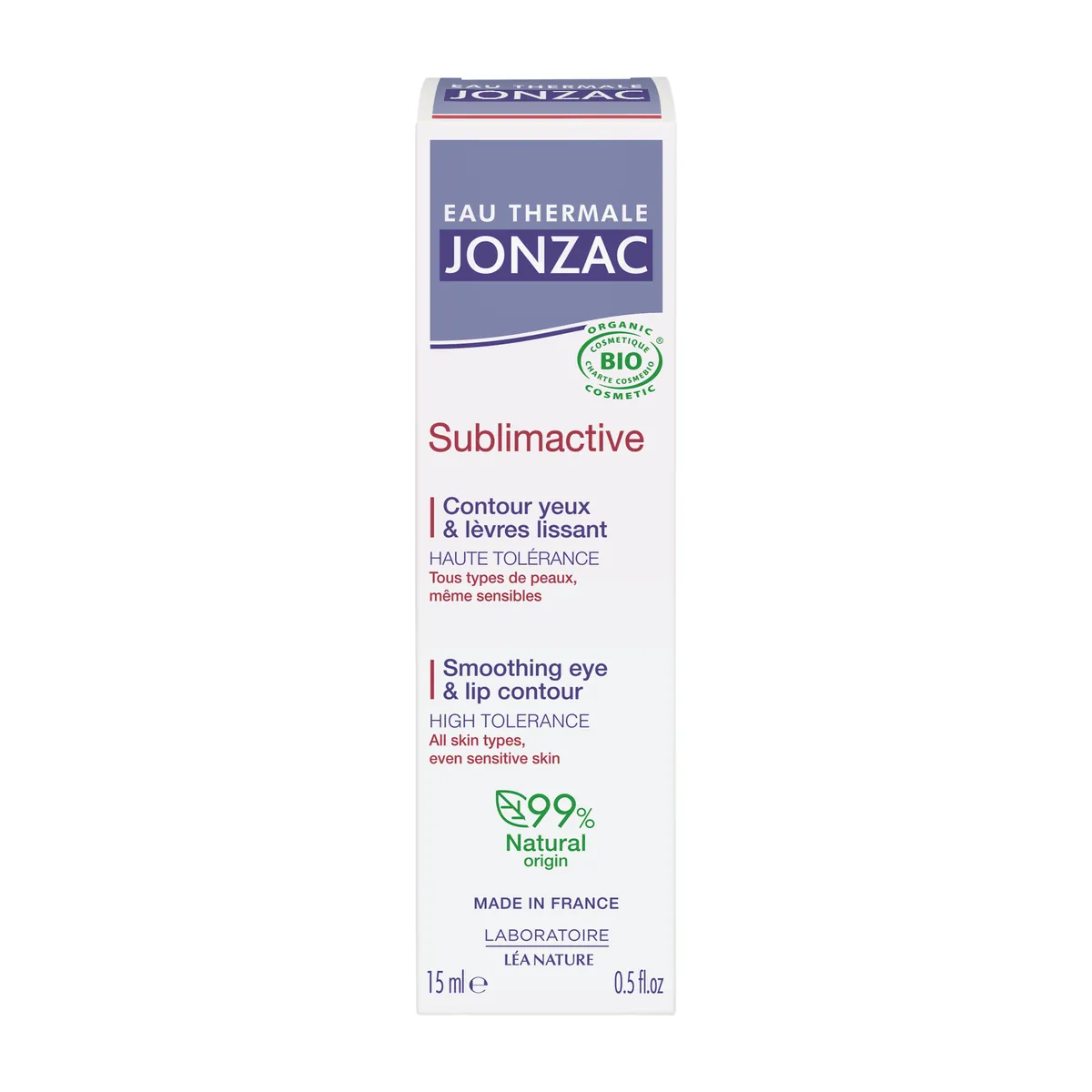 Jonzac Sublimactive Smoothing Eye & Lip Contour Cream 15ml