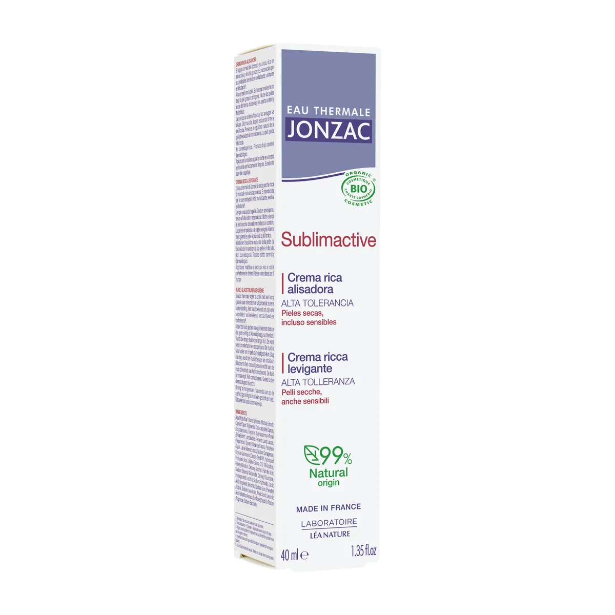 Jonzac Sublimactive Smoothing Rich Cream 40ml