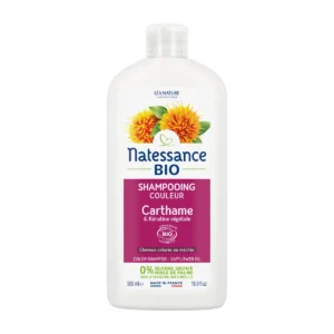 Natessance Colour Shampoo Organic Safflower & Botanical Keratin 500ml