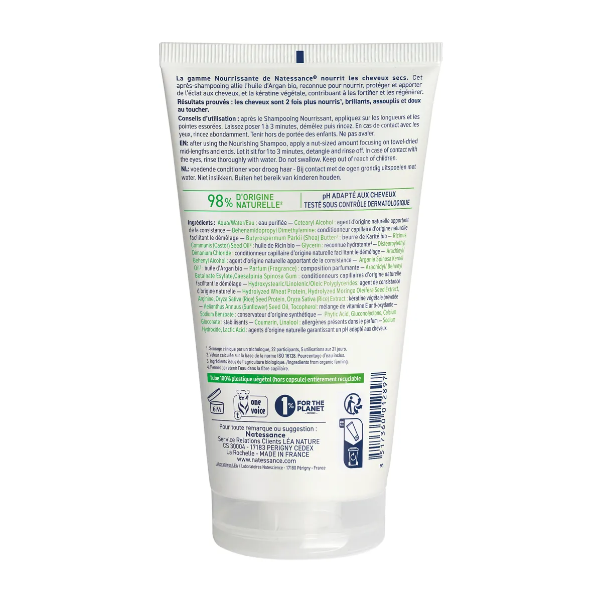 Natessance Conditioner Argan & Botanical Keratin 150ml