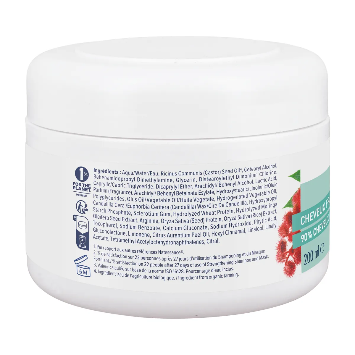 Natessance Hair Mask Castor Oil 200ml