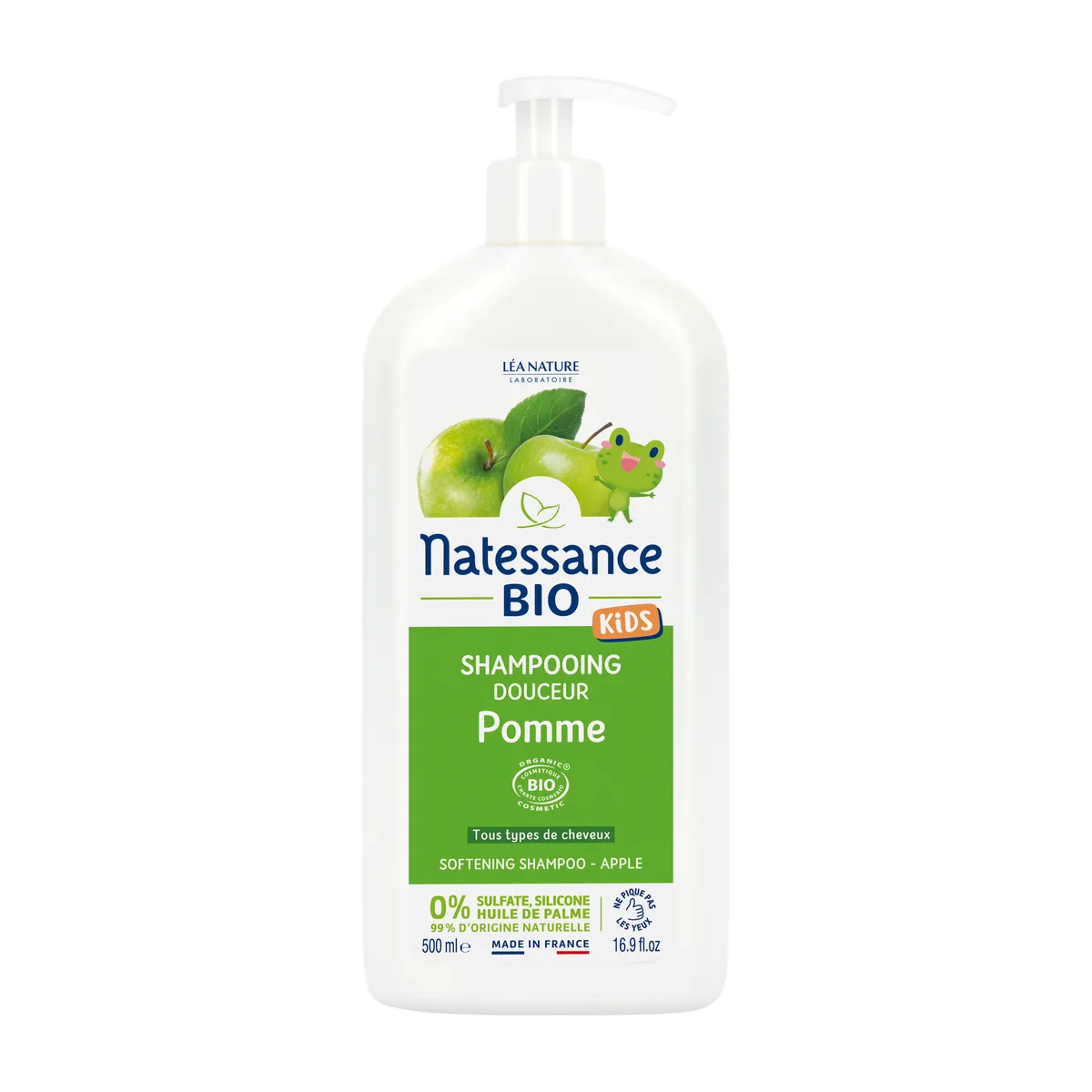 Natessance Kids Organic Gentle Shampoo Apple 500ml
