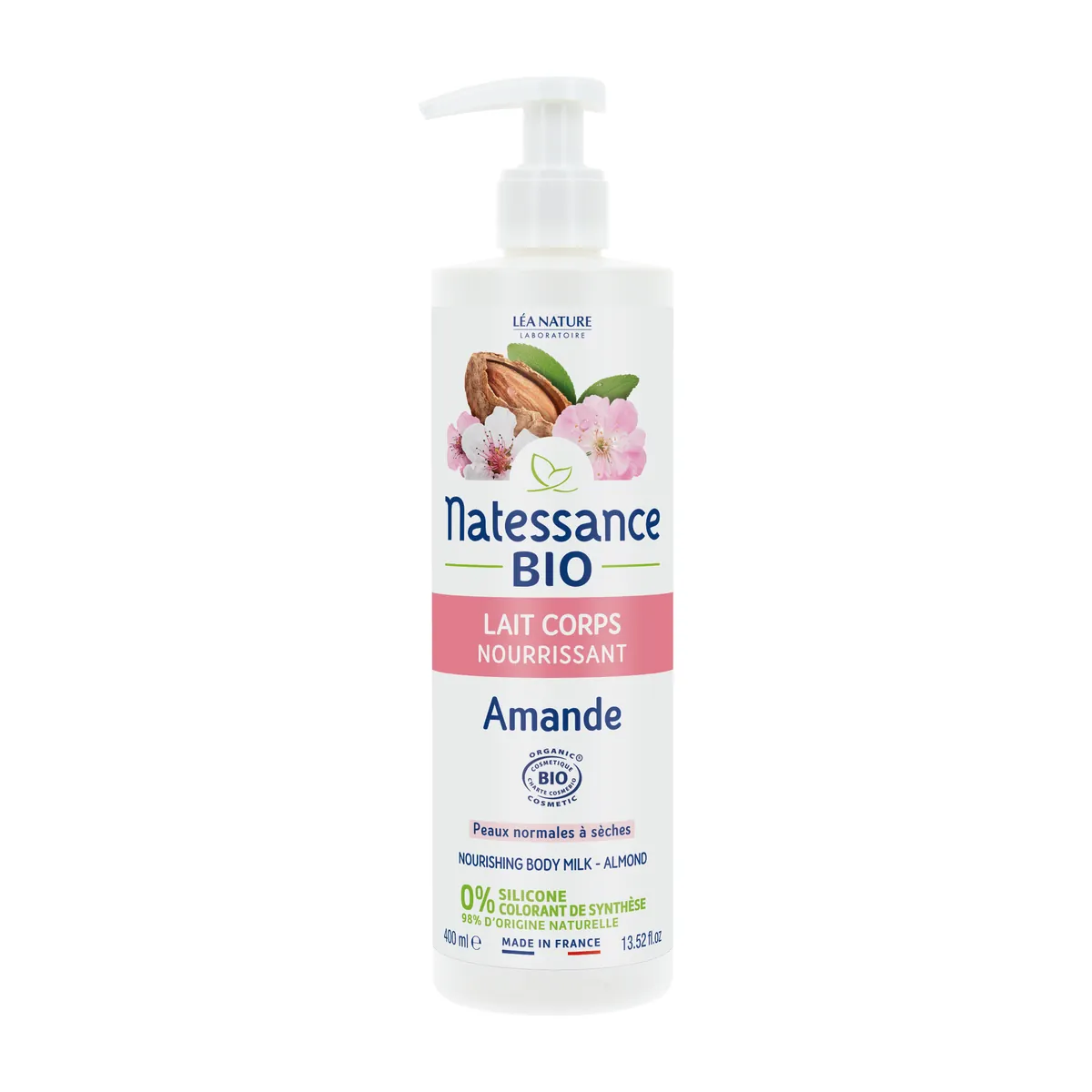 Natessance Nourishing Almond Body Milk 400ml