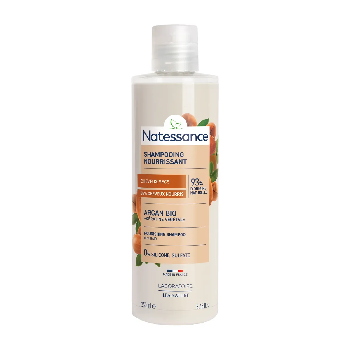 Natessance Nourishing Shampoo Argan & Botanical Keratin 250ml