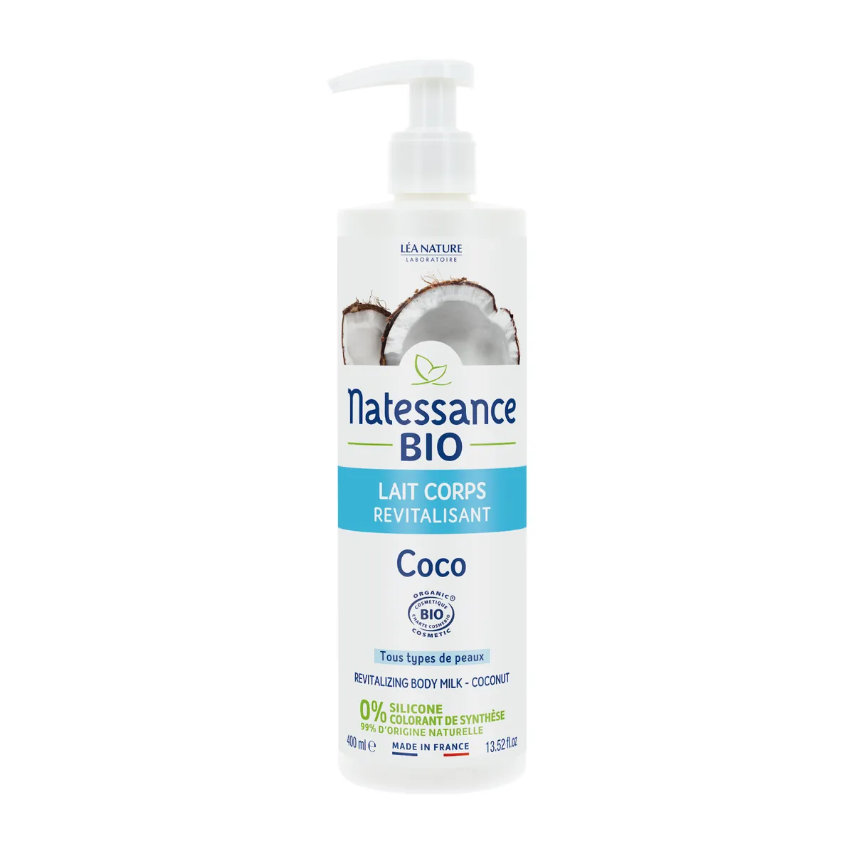Natessance Organic Revitalizing Coconut Body Milk 400ml
