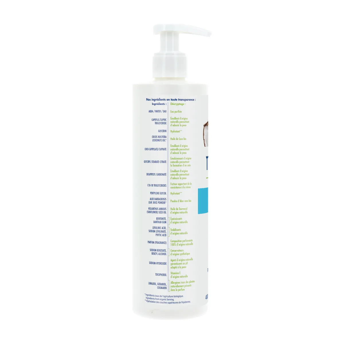 Natessance Organic Revitalizing Coconut Body Milk 400ml
