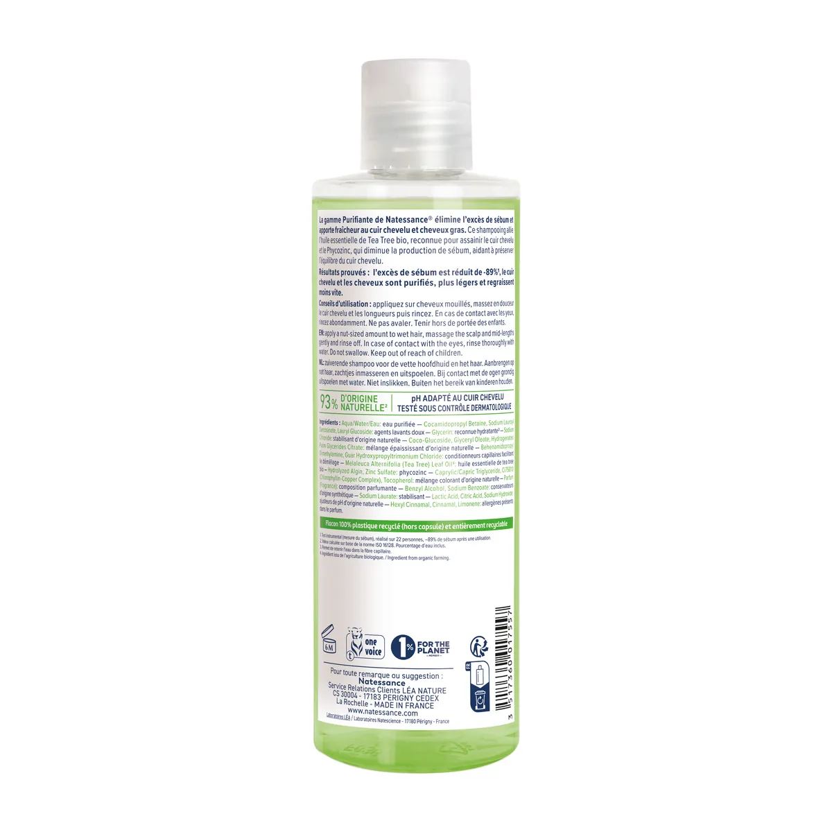 Natessance Purifying Shampoo Tea Tree 250ml