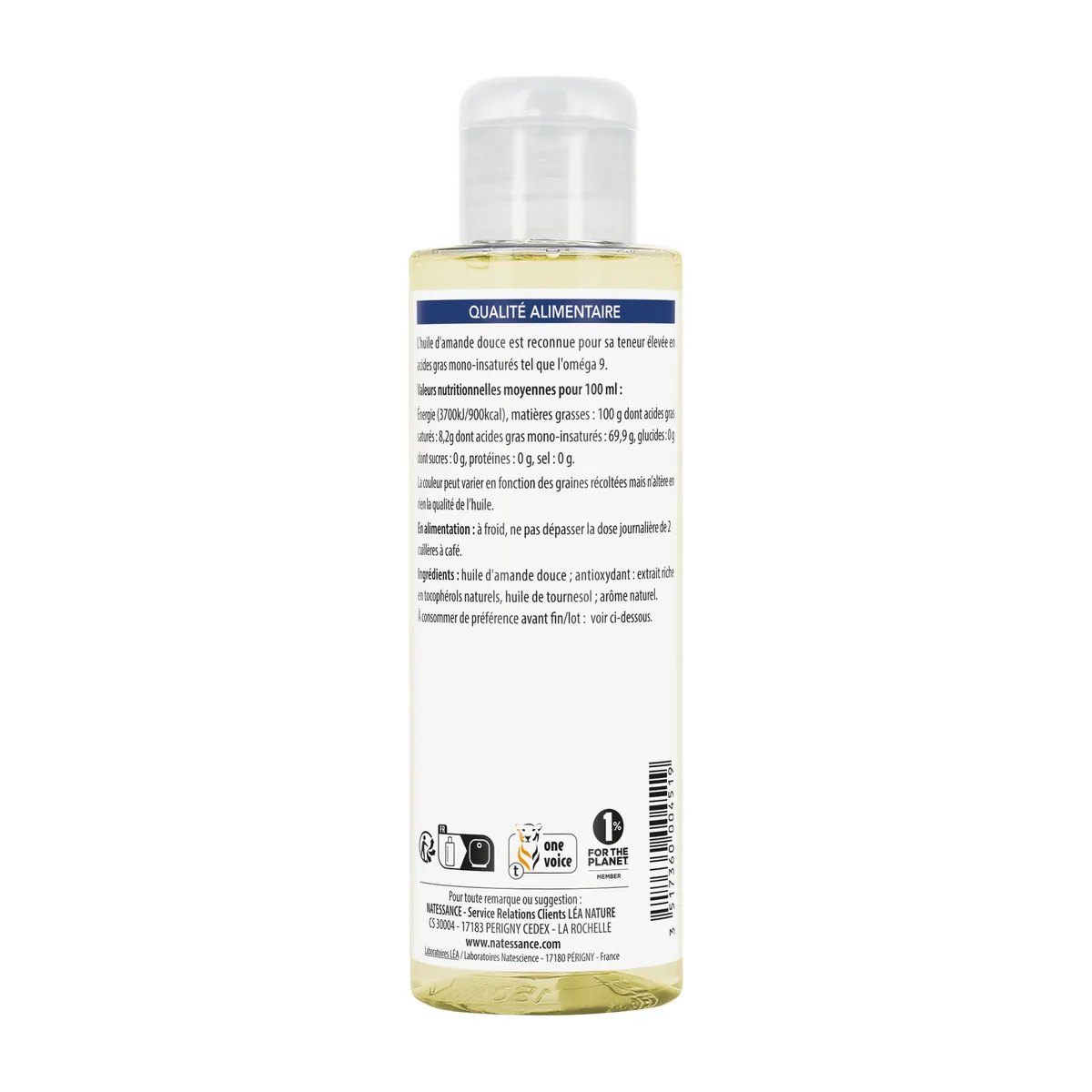 Natessance Sweet Almond Oil 100ml