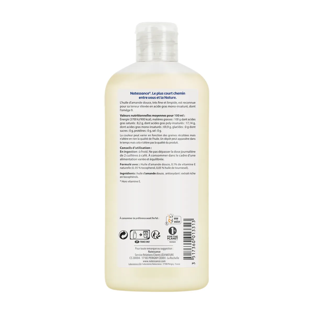 Natessance Sweet Almond Oil 250ml
