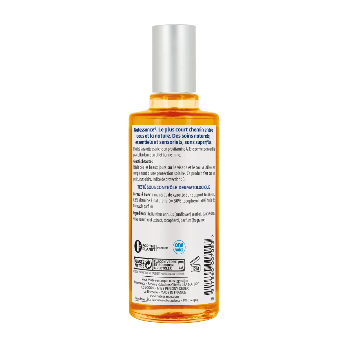 Natessance Tanned Complexion Carrot Oil 50ml