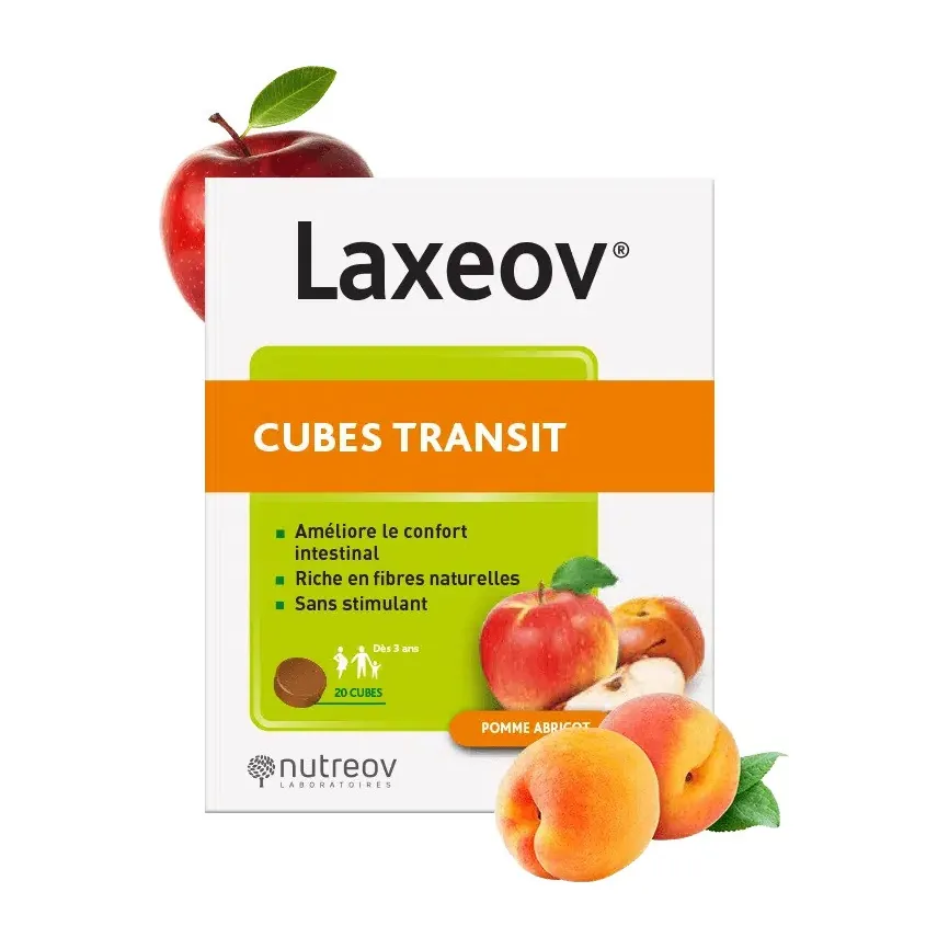 Nutreov Laxeov Apple-Apricot Transit Cubes x20