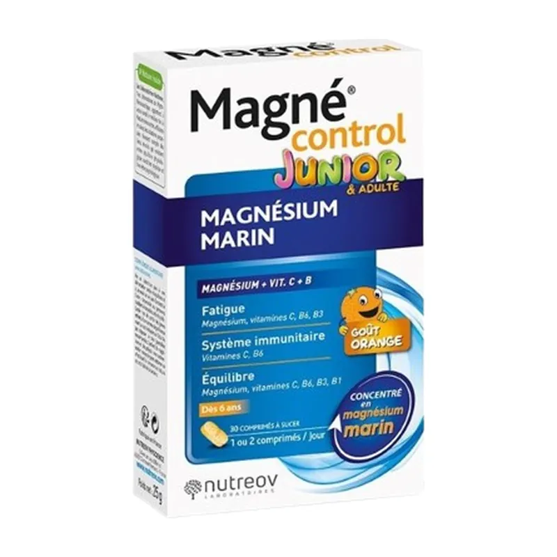 Nutreov Magné Control Junior & Adult Chewable Tablets x30