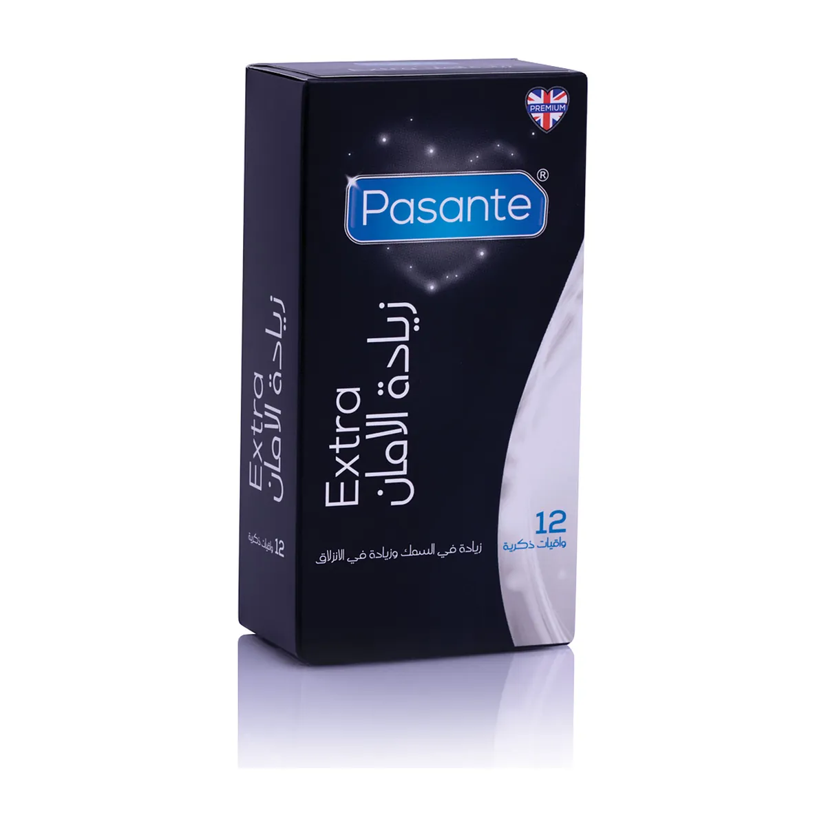 Pasante Extra Safe Condoms, 12 Pack