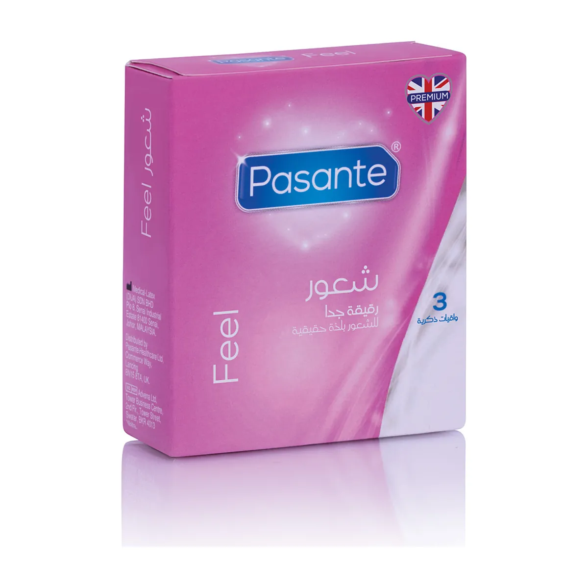 Pasante Feel Condoms, 3 Pack