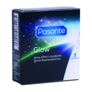 Pasante Glow Condoms, 3 Pack