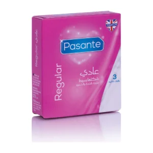 Pasante Regular Condoms, 3 Pack