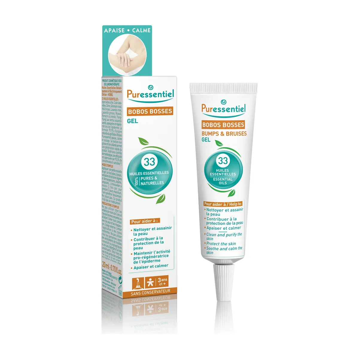 Puressentiel Bumps & Bruises Gel 33 Essential Oils 20ml