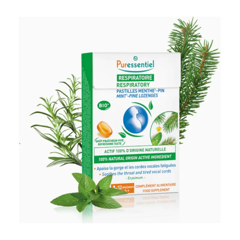 Puressentiel Respiratory Pine & Mint Lozenges x20